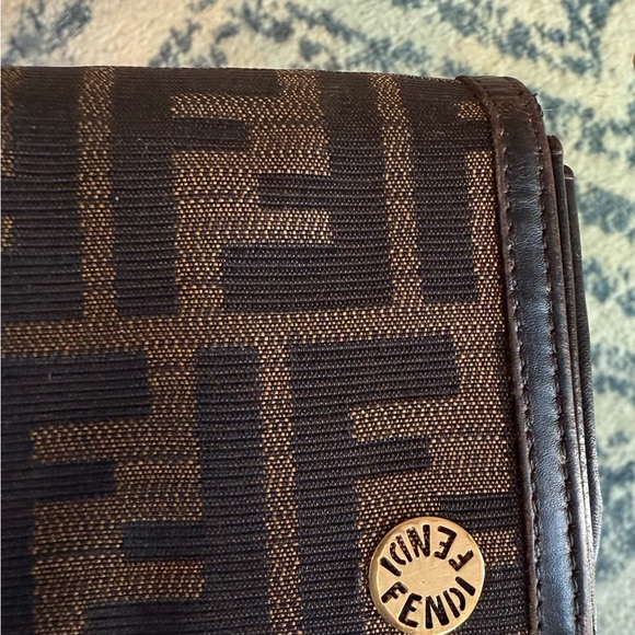 Vintage Fendi TriFold Diamond Print Wallet - Picture 5 of 16